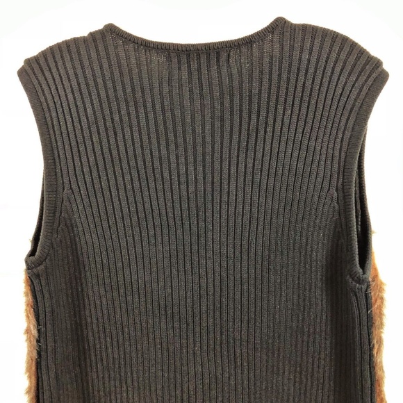 Faux Fur Vest KIKIT MAURICE SASSON Women’s Medium - Picture 6 of 8